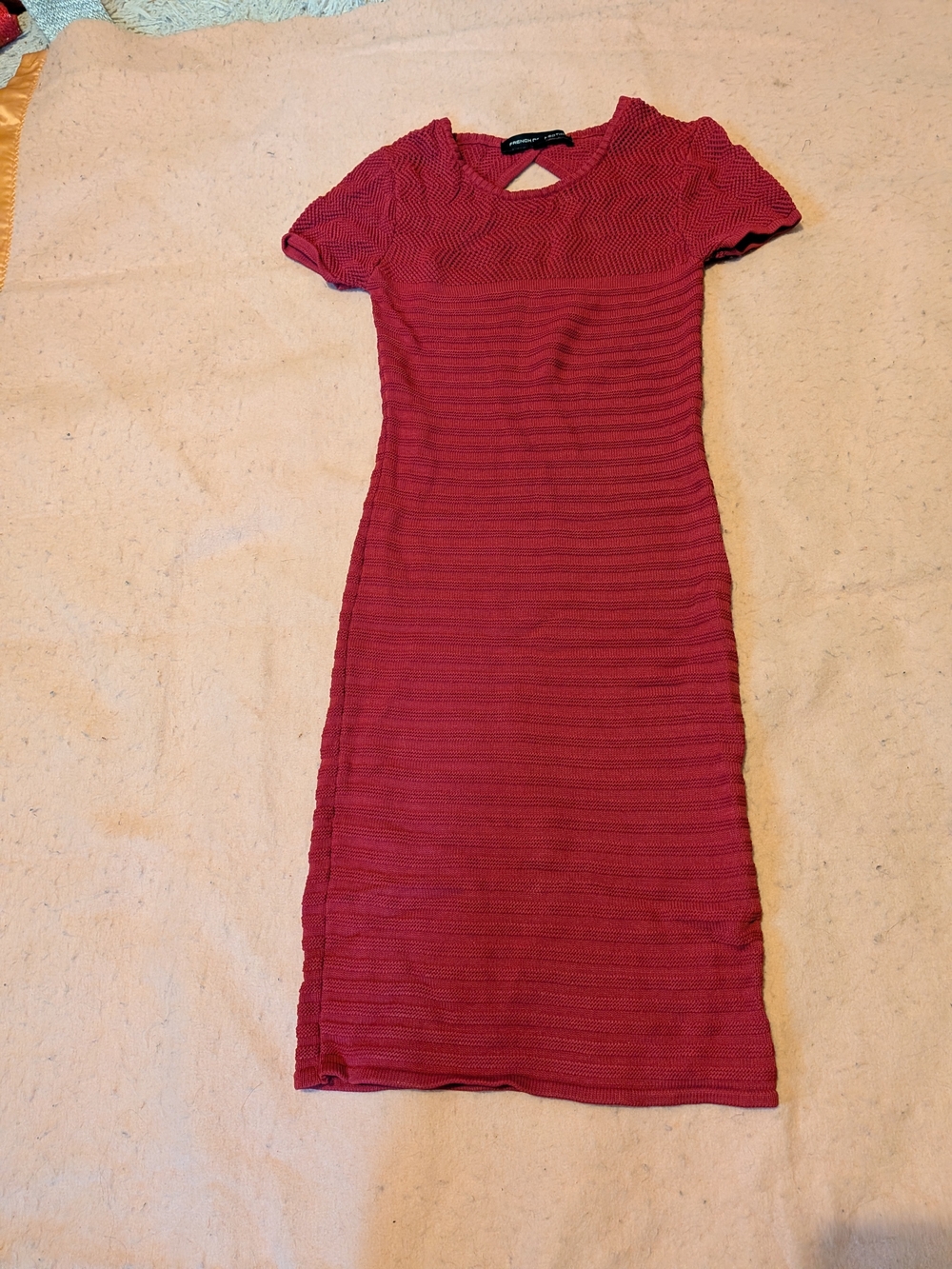 French Connection Cerise Knit Knee-length Dress